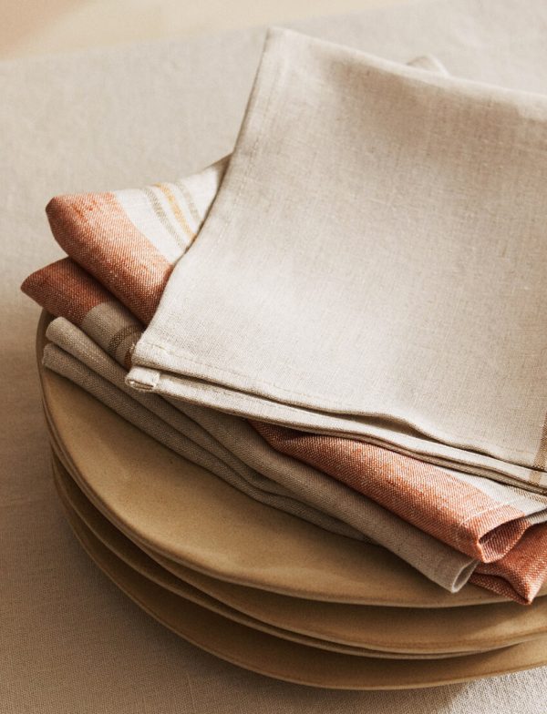 Striped Linen Napkins