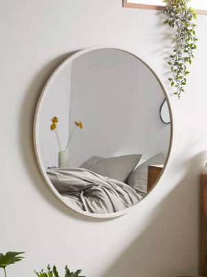 Slim Oak Frame Mirror